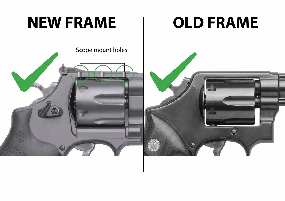 S&W revolver [686 629 19 66 586 & other] justerbart baksikte | blank
