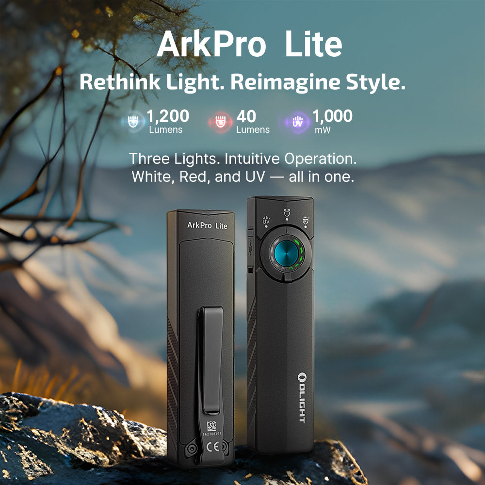 Olight ArkPro Lite | platt 3-i-1 EDC ficklampa | 1.200 lm
