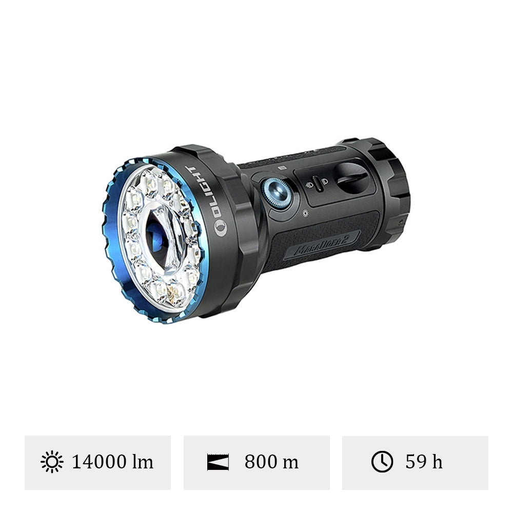 Olight Marauder 2 | ultra kraftfull uppladdningsbar ficklampa | 14.000 lm