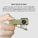 Olight Oclip Ultra | 3-i-1 clip-on EDC-ficklampa | 530 lm - Olive Green