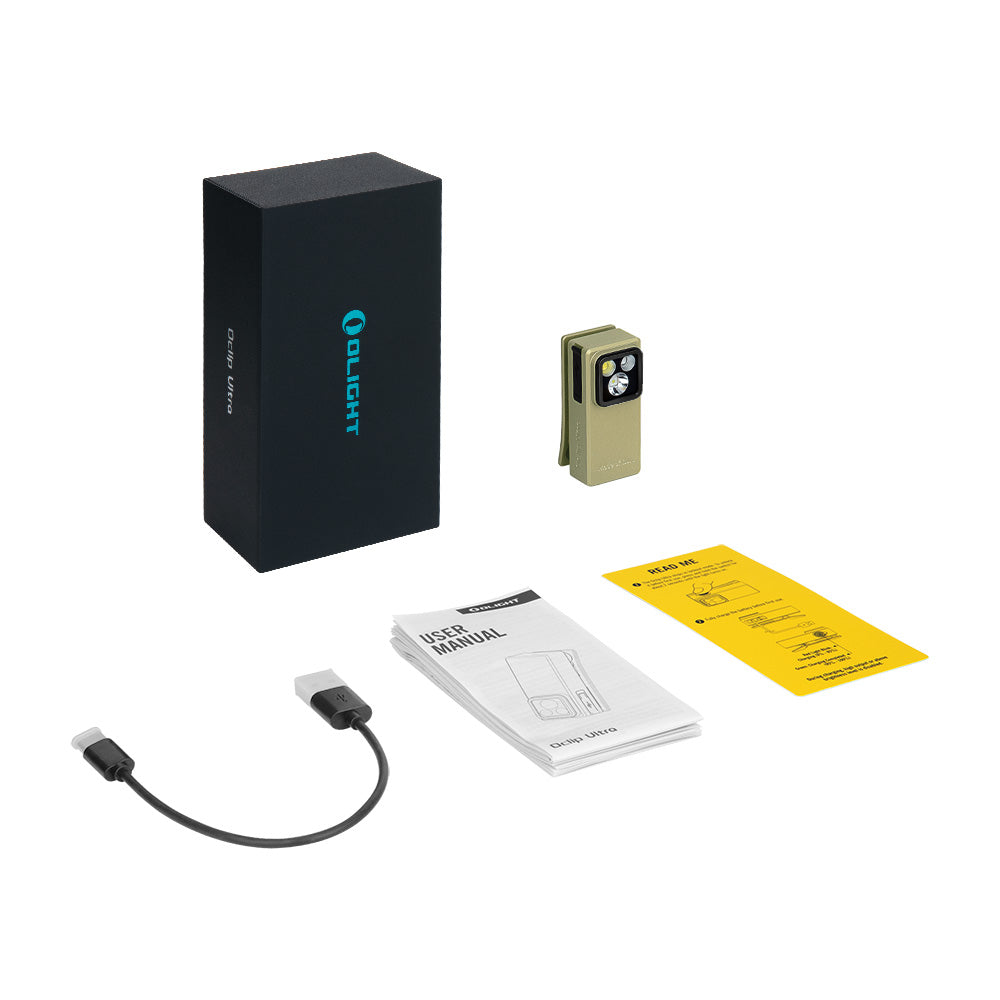 Olight Oclip Ultra | 3-i-1 clip-on EDC-ficklampa | 530 lm - Olive Green