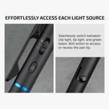 Olight O’Pen 3 | multifunktionell pennlampa | 120 lm + grön laser - Svart