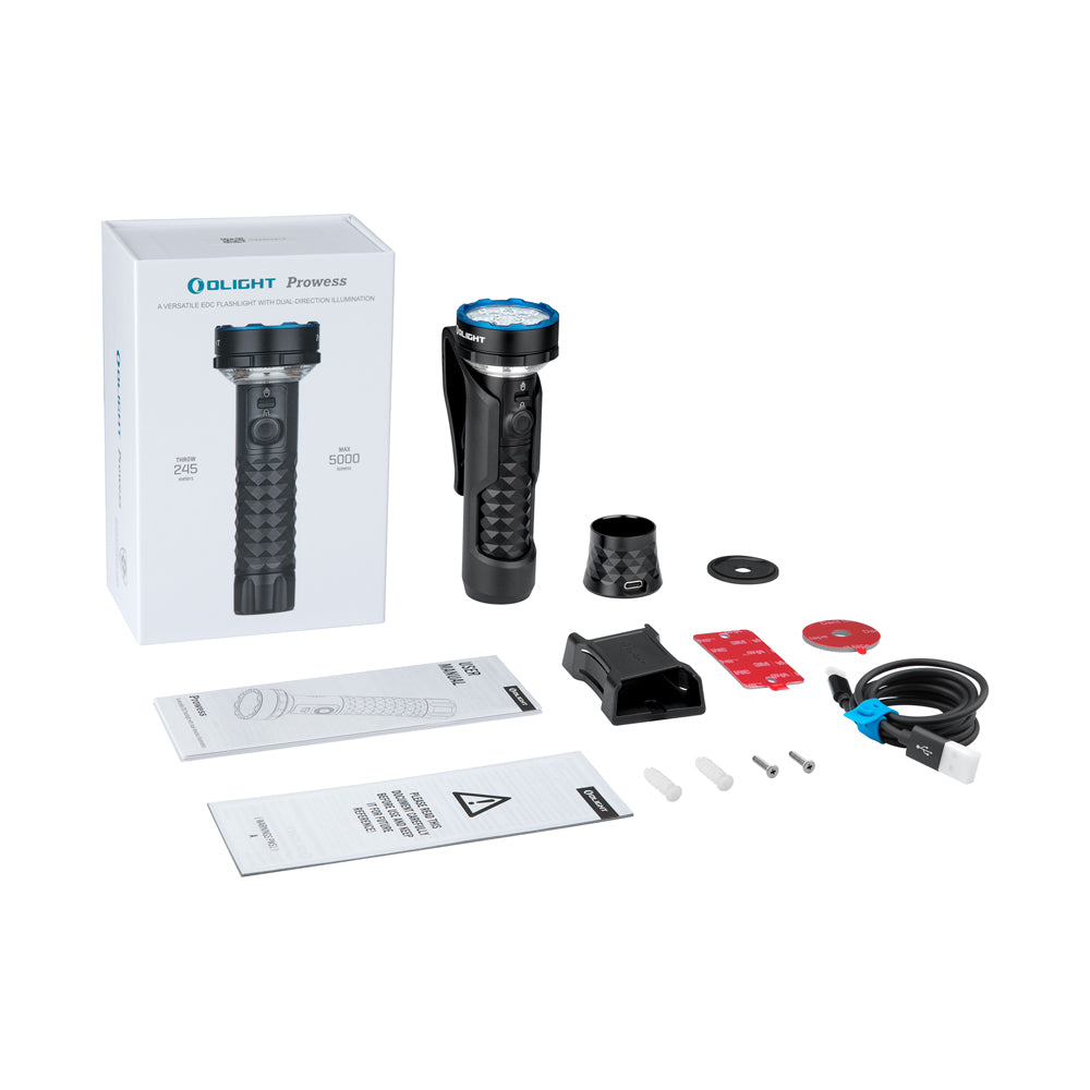 Olight Prowess | ficklampa med dubbelriktad belysning | 5.000 lm