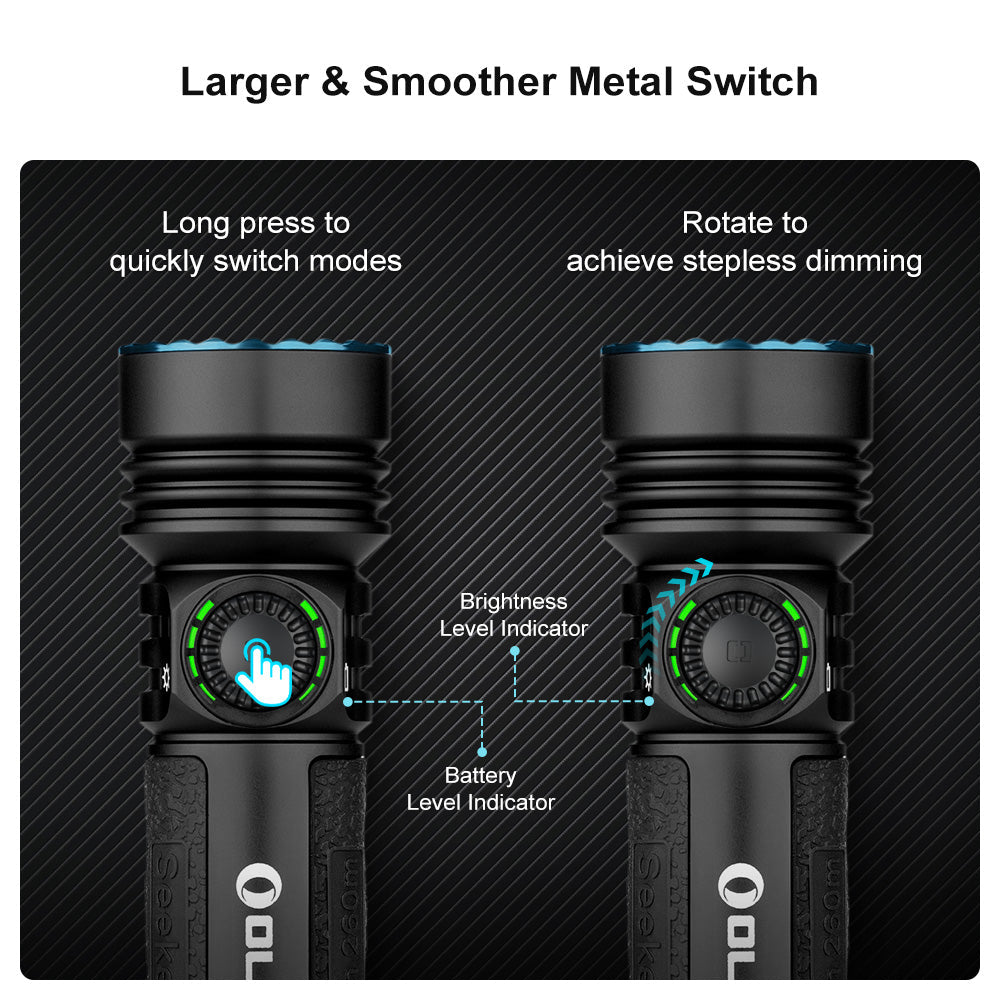 Olight Seeker 4 Pro | högpresterande ficklampa | 4.600 lm