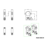 30mm kikarsiktesfäste | Picatinny-bas med spak 