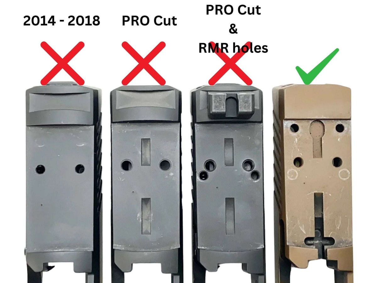 Sig P320 [models with removable rear sight] adapterplatta | Shield RMSc footprint