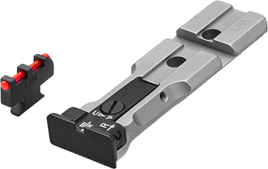Smith & Wesson revolver [686 629 19 66 586 & other] rödpunktsklar justerbara sikten | fiberoptisk