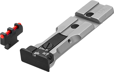 Smith & Wesson revolver [686 629 19 66 586 & other] rödpunktsklar justerbara sikten | fiberoptisk