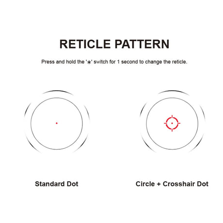 Vector Optics Nautilus 1x30 Scope Double Reticle rödpunktsikte