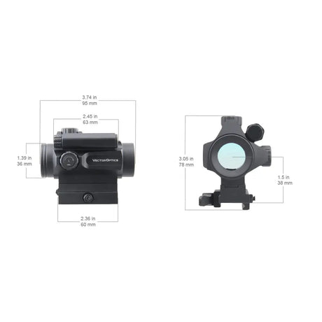 Vector Optics Nautilus 1x30 Scope Double Reticle rödpunktsikte